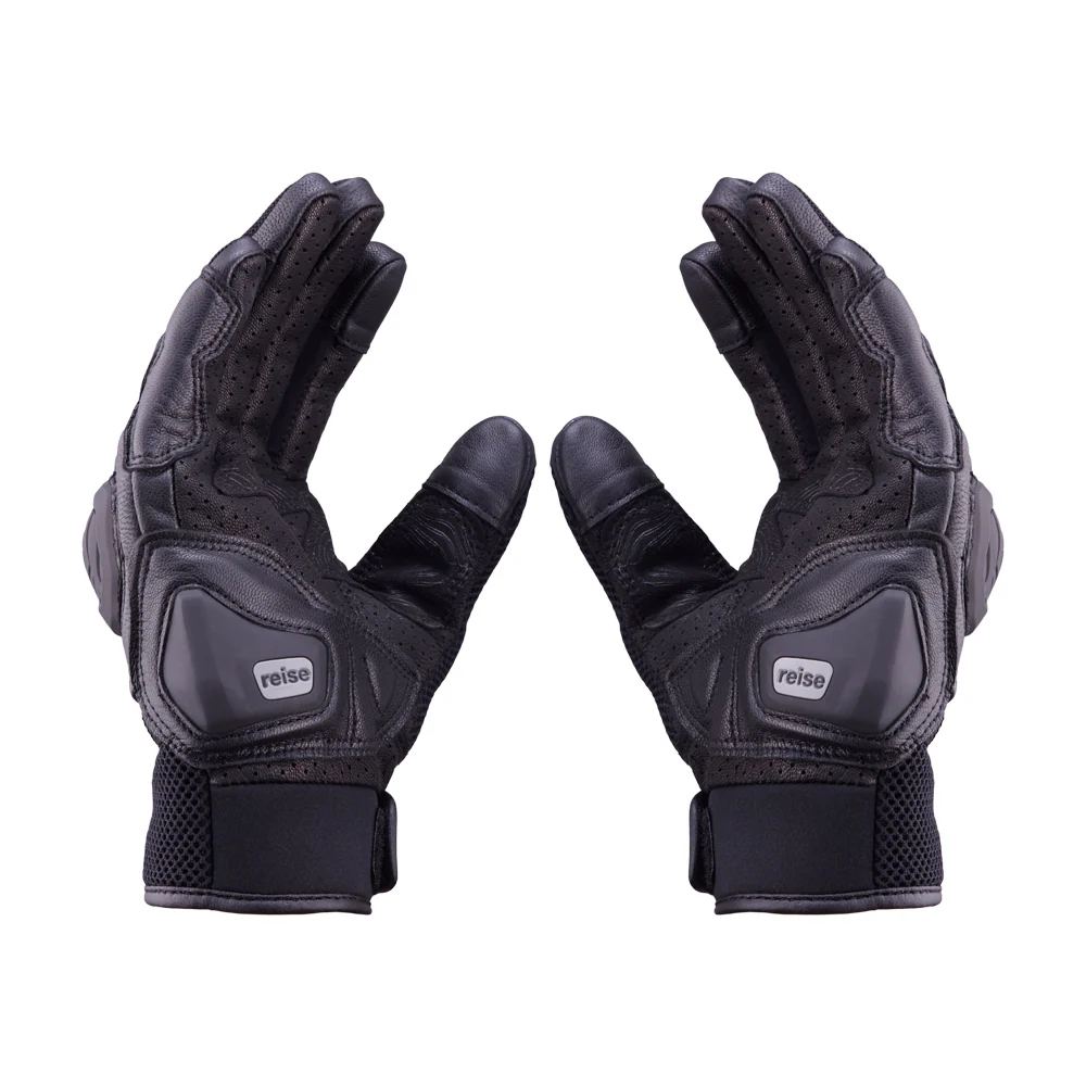 Austra - Urban Motorcycle Riding Gloves (Black) - Image 2