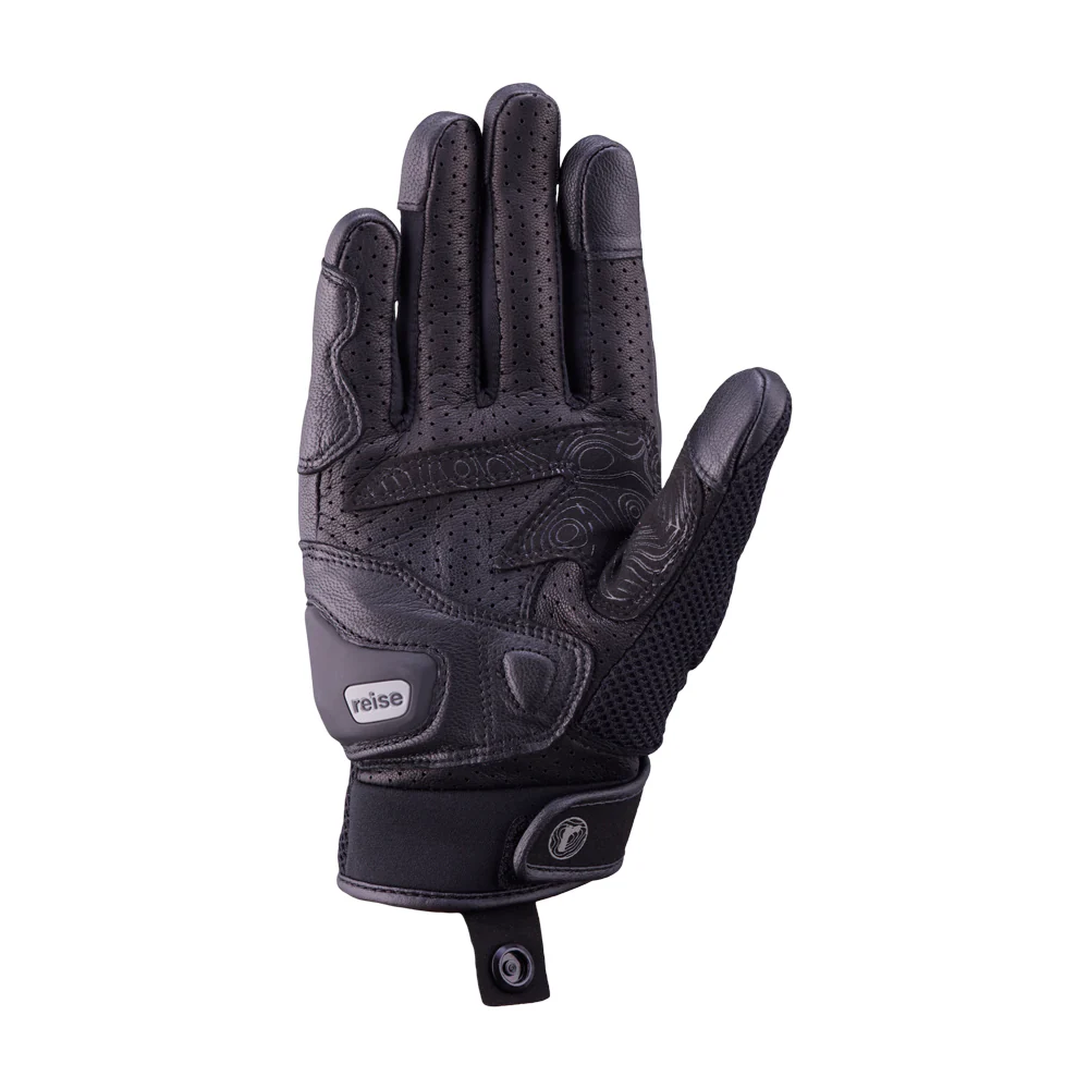 Austra - Urban Motorcycle Riding Gloves (Black) - Image 7
