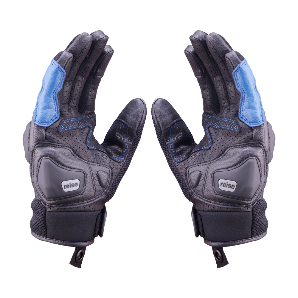Austra - Urban Motorcycle Riding Gloves (Blue) - Image 2