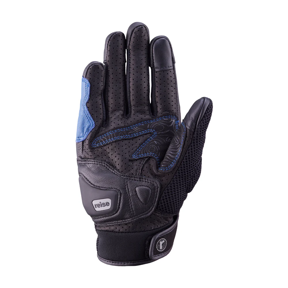 Austra - Urban Motorcycle Riding Gloves (Blue) - Image 7