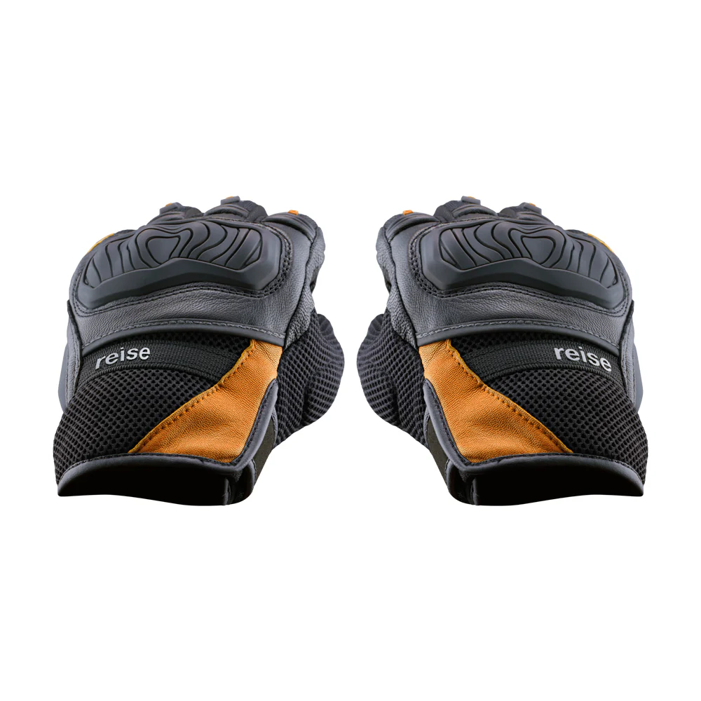 Austra - Urban Motorcycle Riding Gloves (Orange) - Image 3