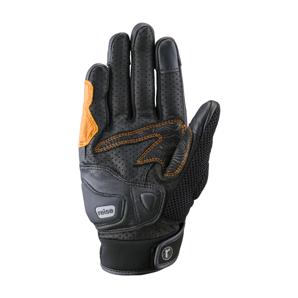 Austra - Urban Motorcycle Riding Gloves (Orange) - Image 7