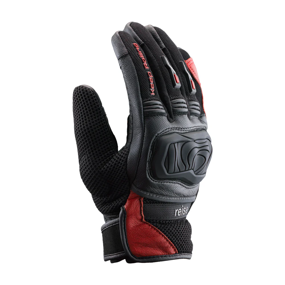 Austra - Urban Motorcycle Riding Gloves (Red) - Image 6