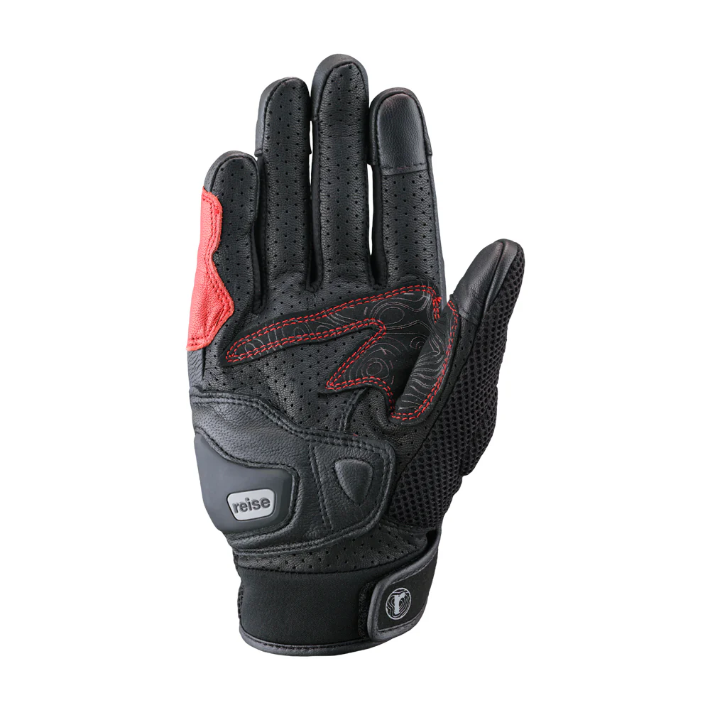Austra - Urban Motorcycle Riding Gloves (Red) - Image 7