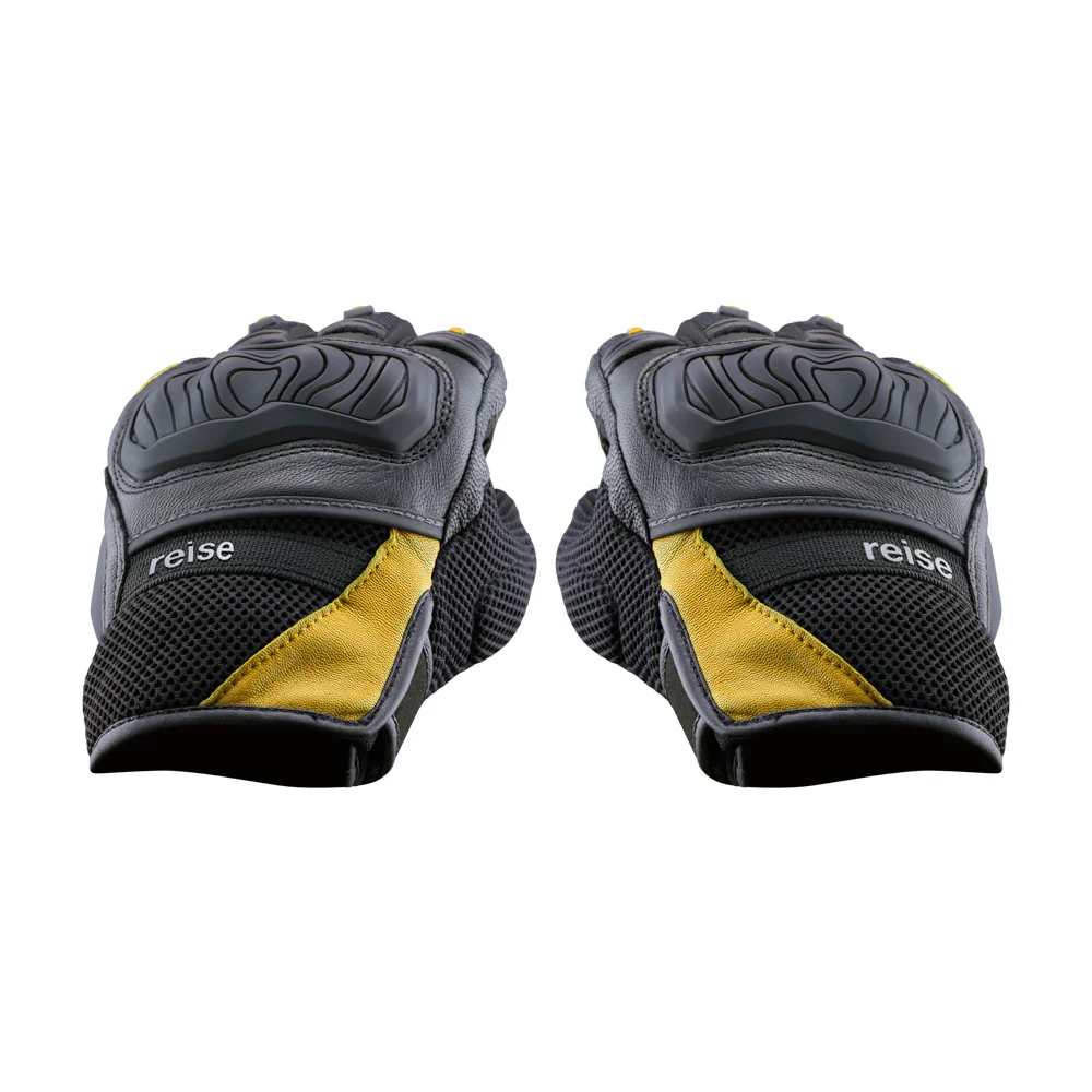 Austra - Urban Motorcycle Riding Gloves (Yellow) - Image 3