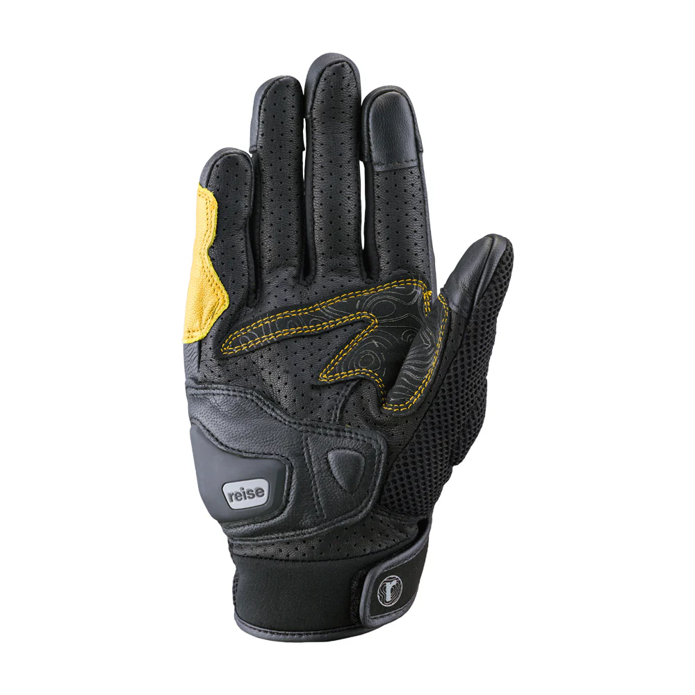 Austra - Urban Motorcycle Riding Gloves (Yellow) - Image 7
