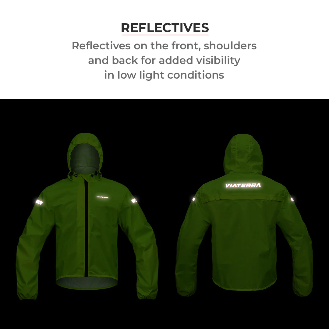B100 Rain Jacket - Green - Image 11