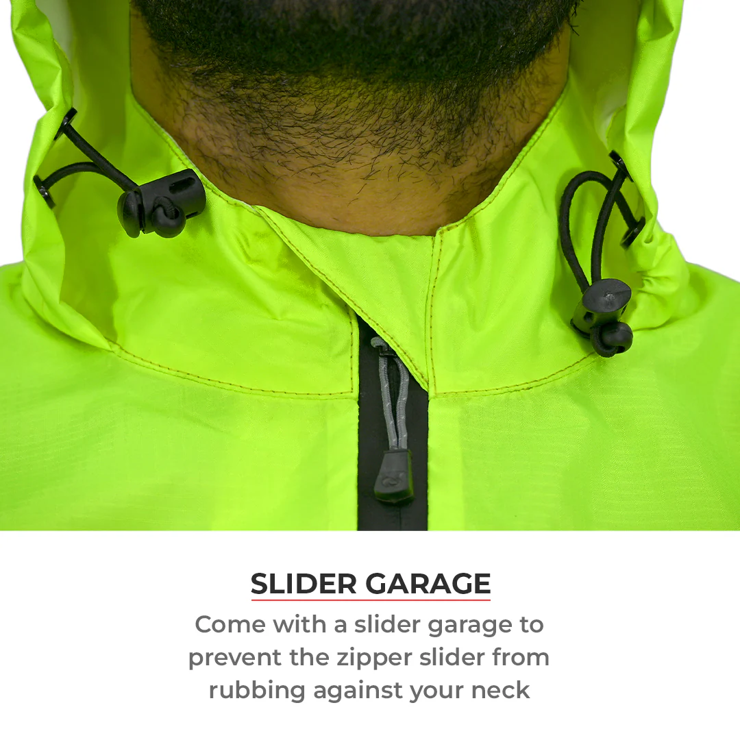 B100 Rain Jacket - Green - Image 9