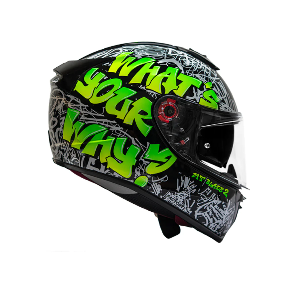 Blade 2 Sv Factory A6 - Motorcycle Riding Helmet (Fluor Gloss) - Image 2