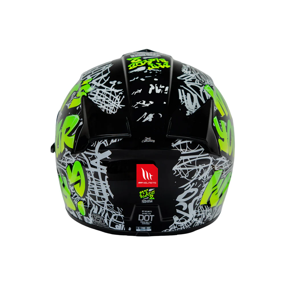 Blade 2 Sv Factory A6 - Motorcycle Riding Helmet (Fluor Gloss) - Image 4