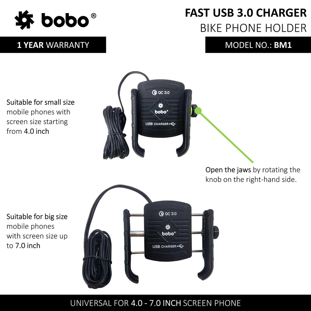 BM1 - Jaw-Grip (Fast USB 3.0 Charger) - Image 5