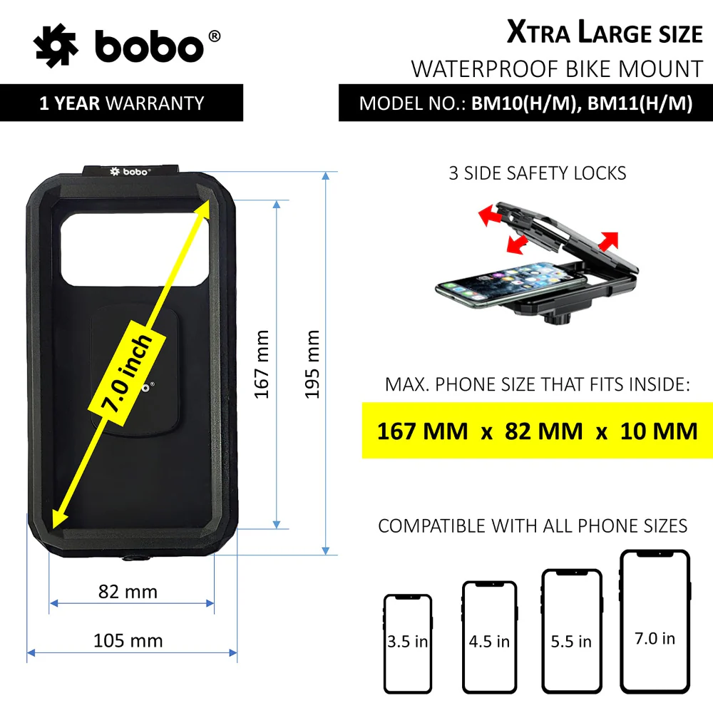 BM10M - Waterproof Mirror (No Charger) - Image 4