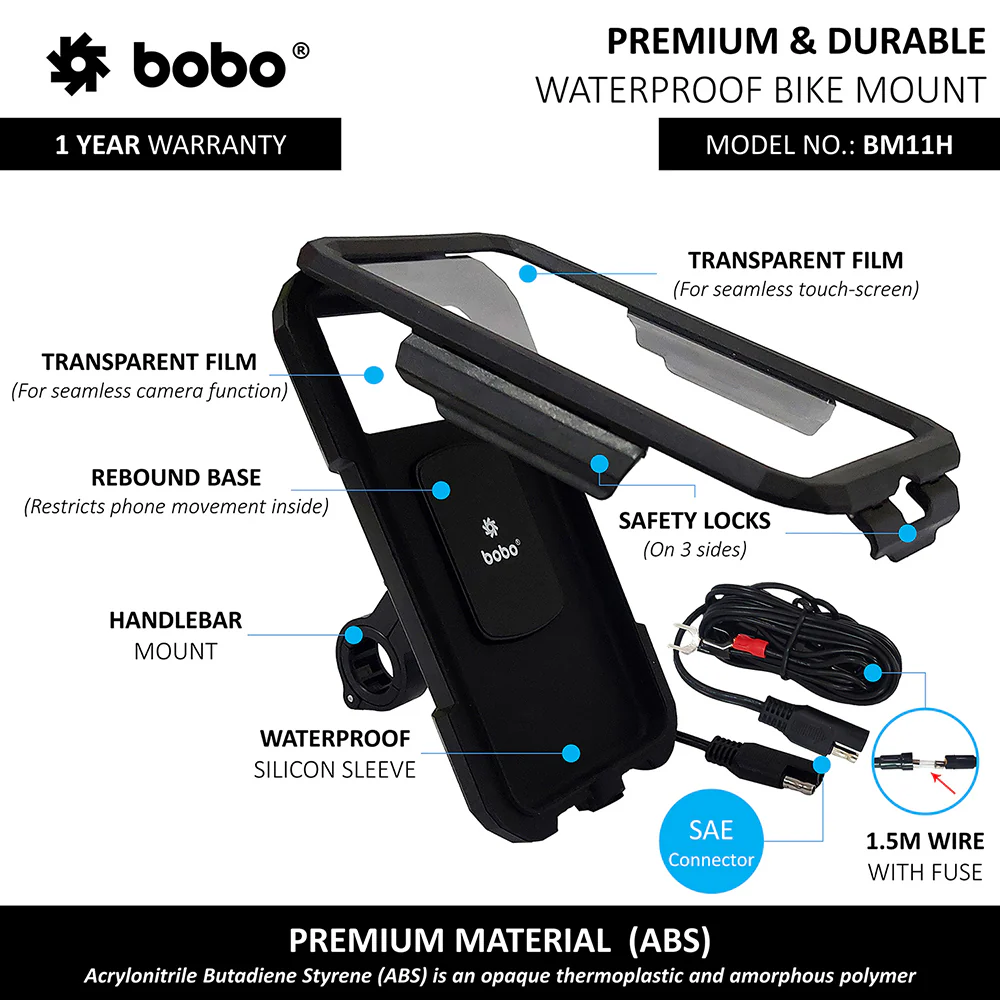 BM11H - Waterproof Handlebar (With Charger) - Image 2