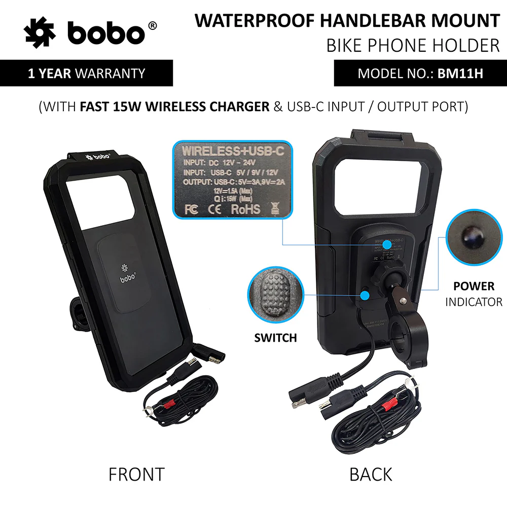 BM11H - Waterproof Handlebar (With Charger) - Image 6