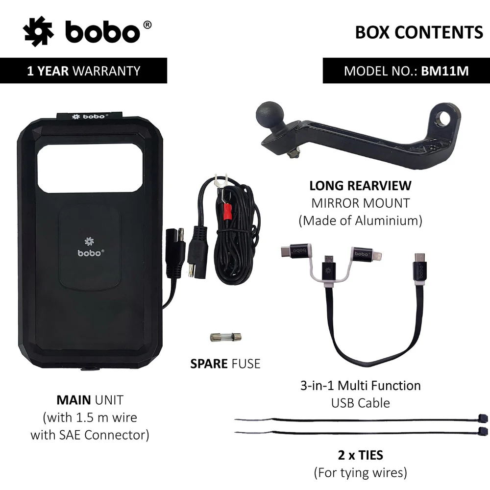 BM11M - Waterproof Mirror (With Charger) - Image 6