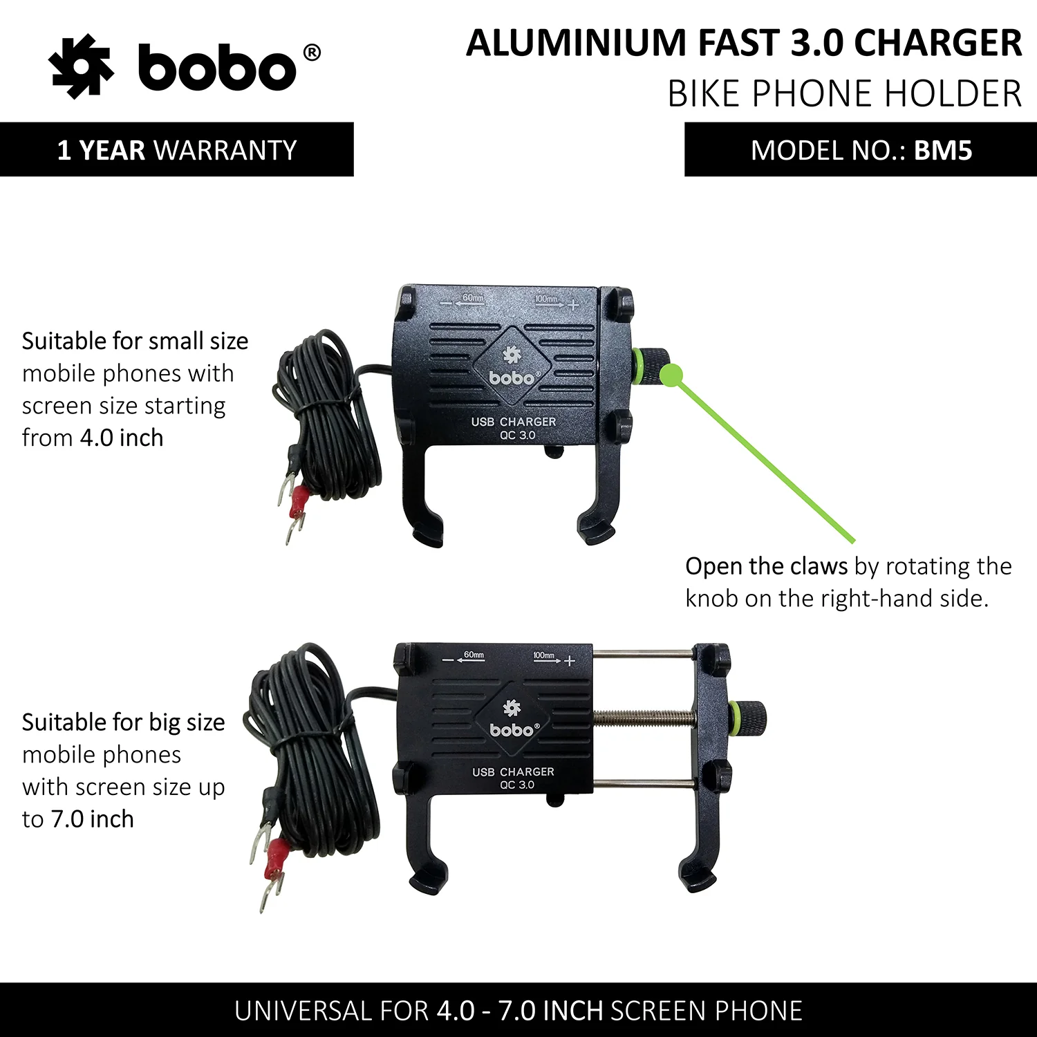 BM5 - Aluminium (Fast USB 3.0 Charger) - Image 5