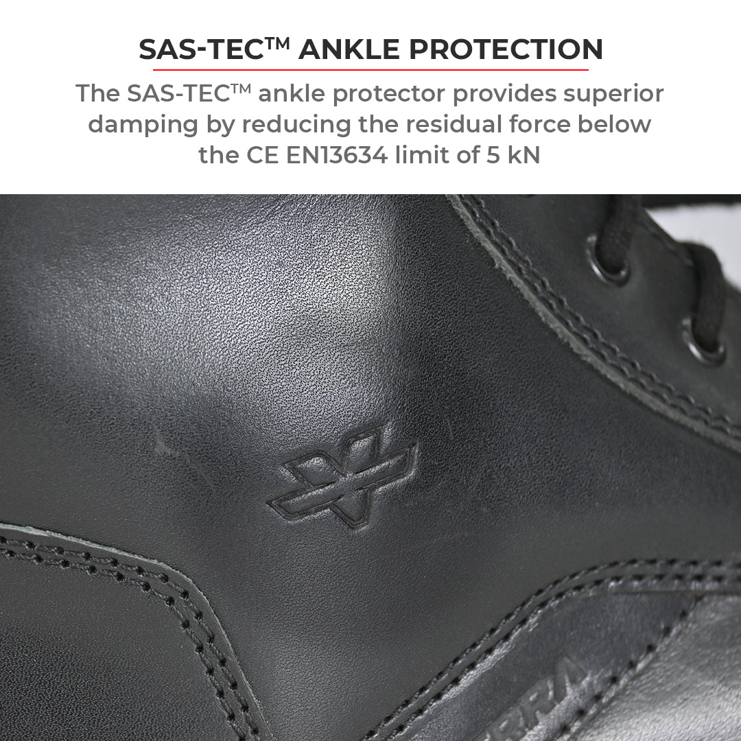 Bronson - Retro Style Motorcycle Riding Boots (Black) - Image 8