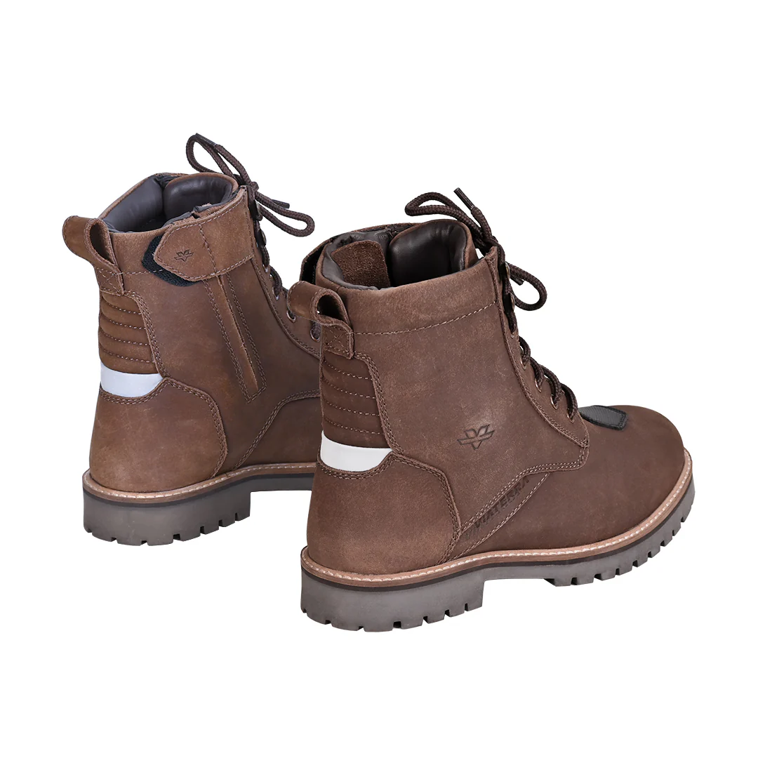 Bronson - Retro Style Motorcycle Riding Boots (Brown) - Image 2