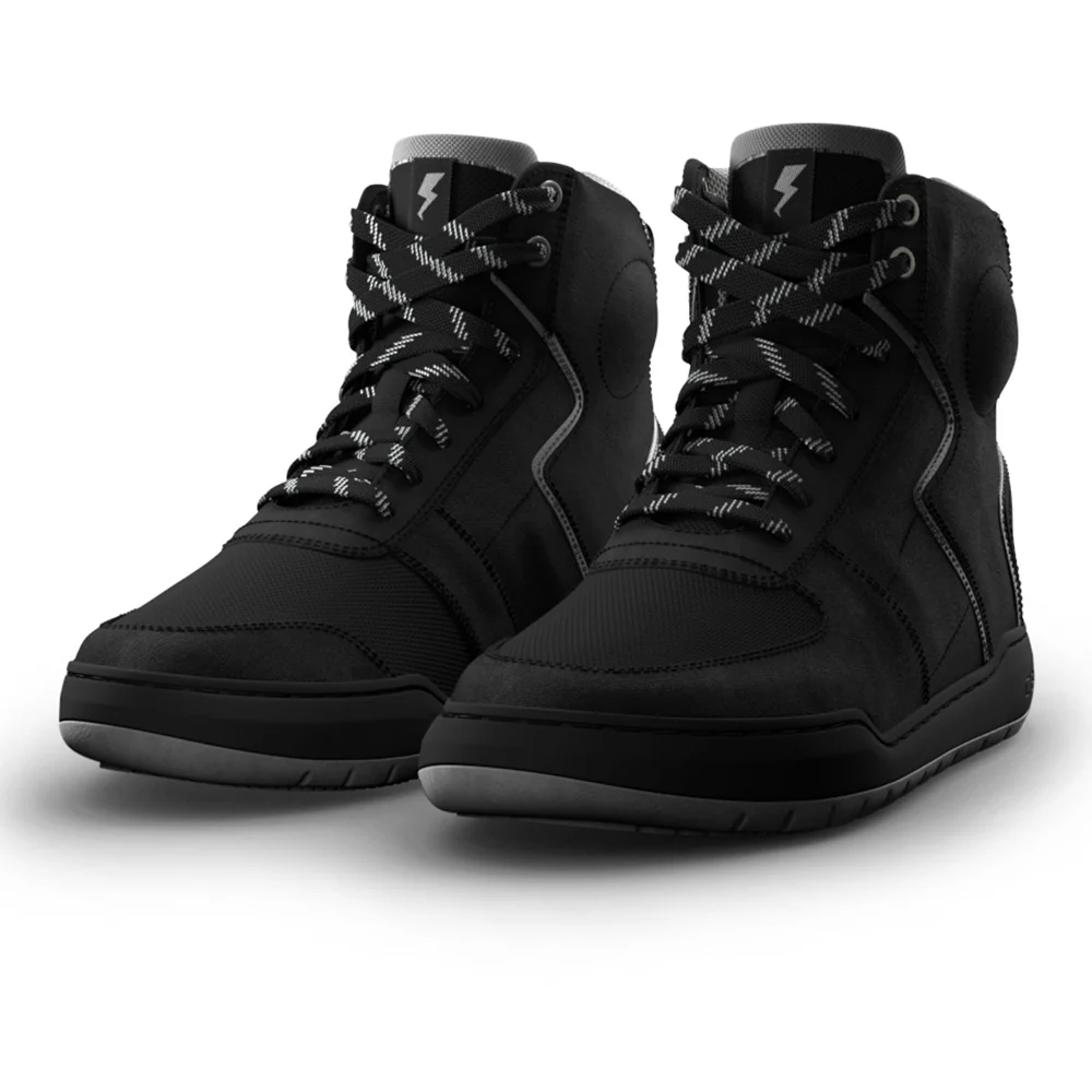 Casual - Waterproof Motorcycle Riding Boots (Black/Grey)