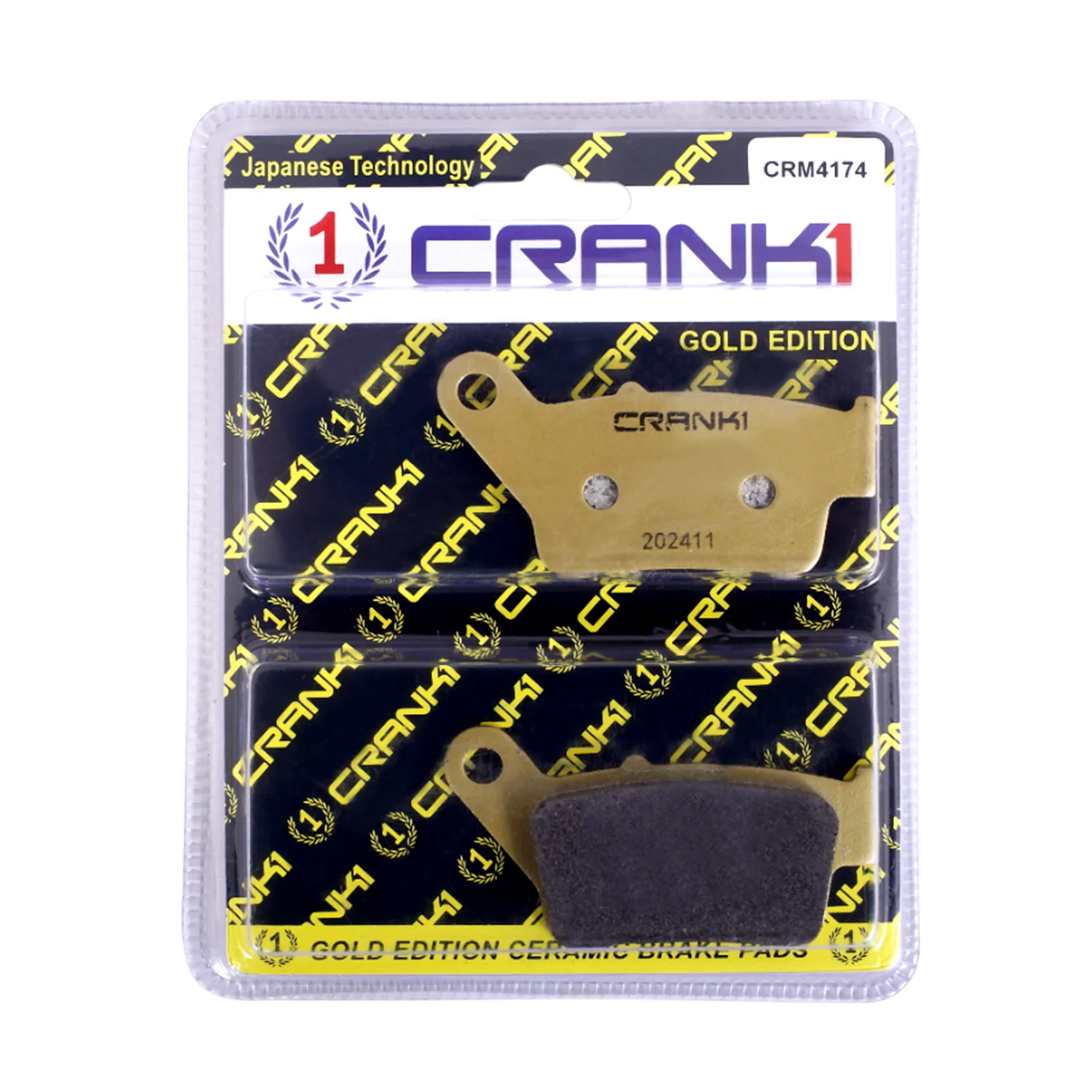 Ceramic Brake Pads For Bajaj Pulsar NS400 (2024 Onwards) - Rear - CRM4174 (1 Set)