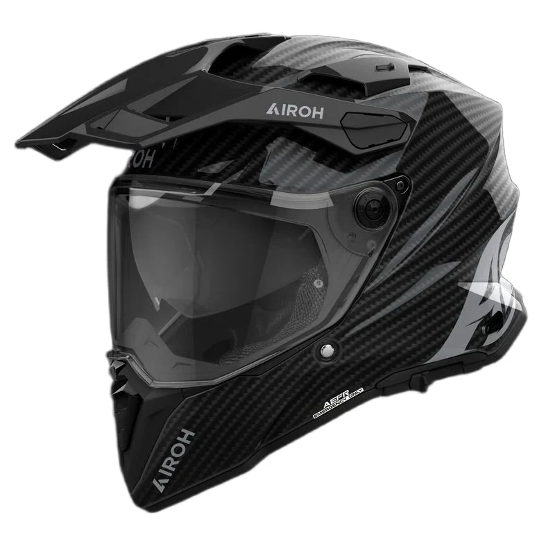 Commander 2 Full Carbon - Motorcycle Riding Helmet (Black)