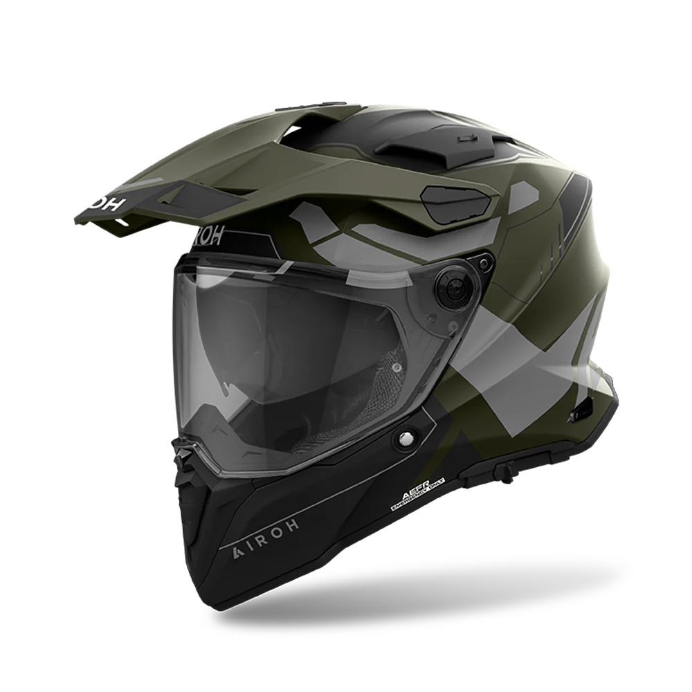 Commander 2 Reveal - Motorcycle Riding Helmet (Matt Military Green)