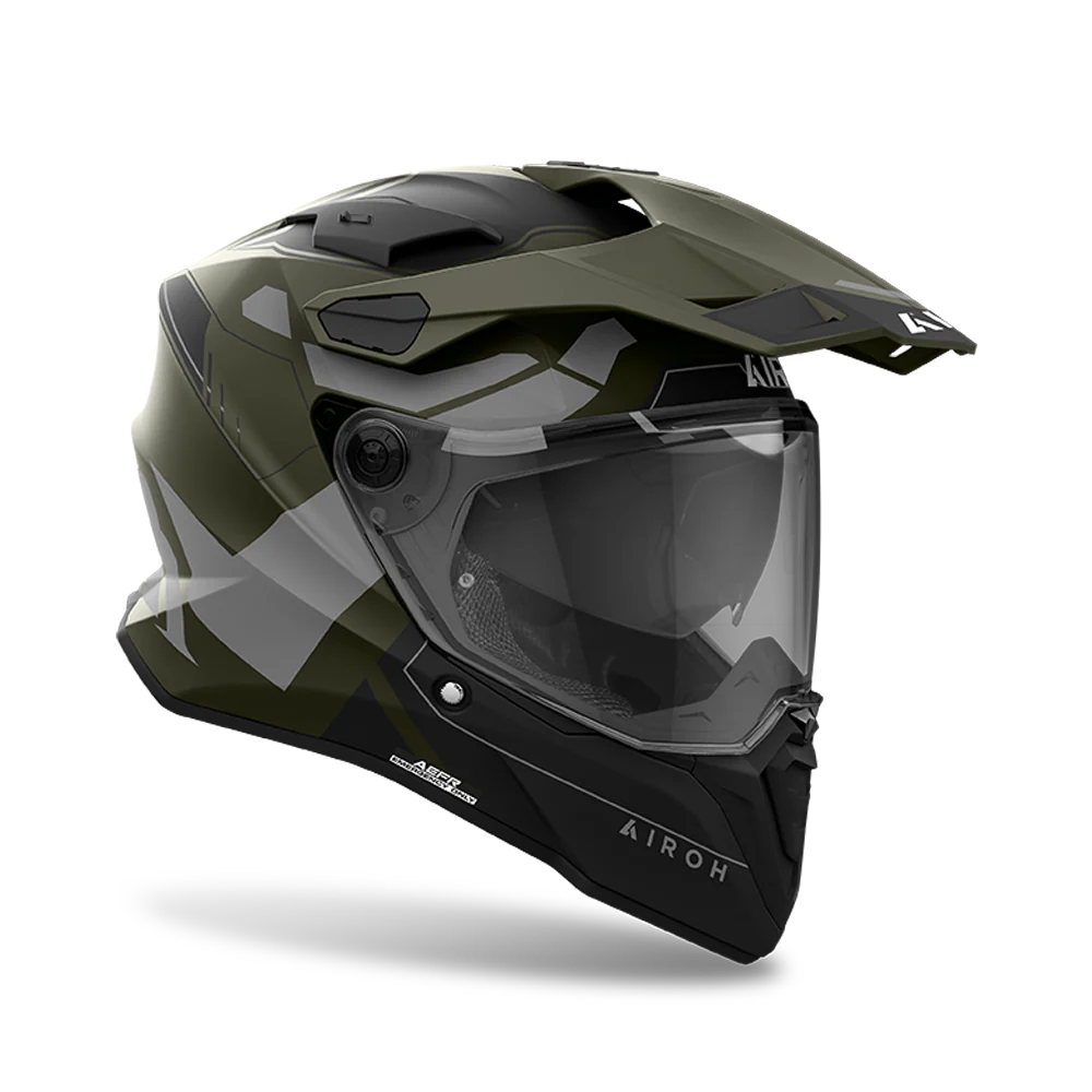 Commander 2 Reveal - Motorcycle Riding Helmet (Matt Military Green) - Image 2
