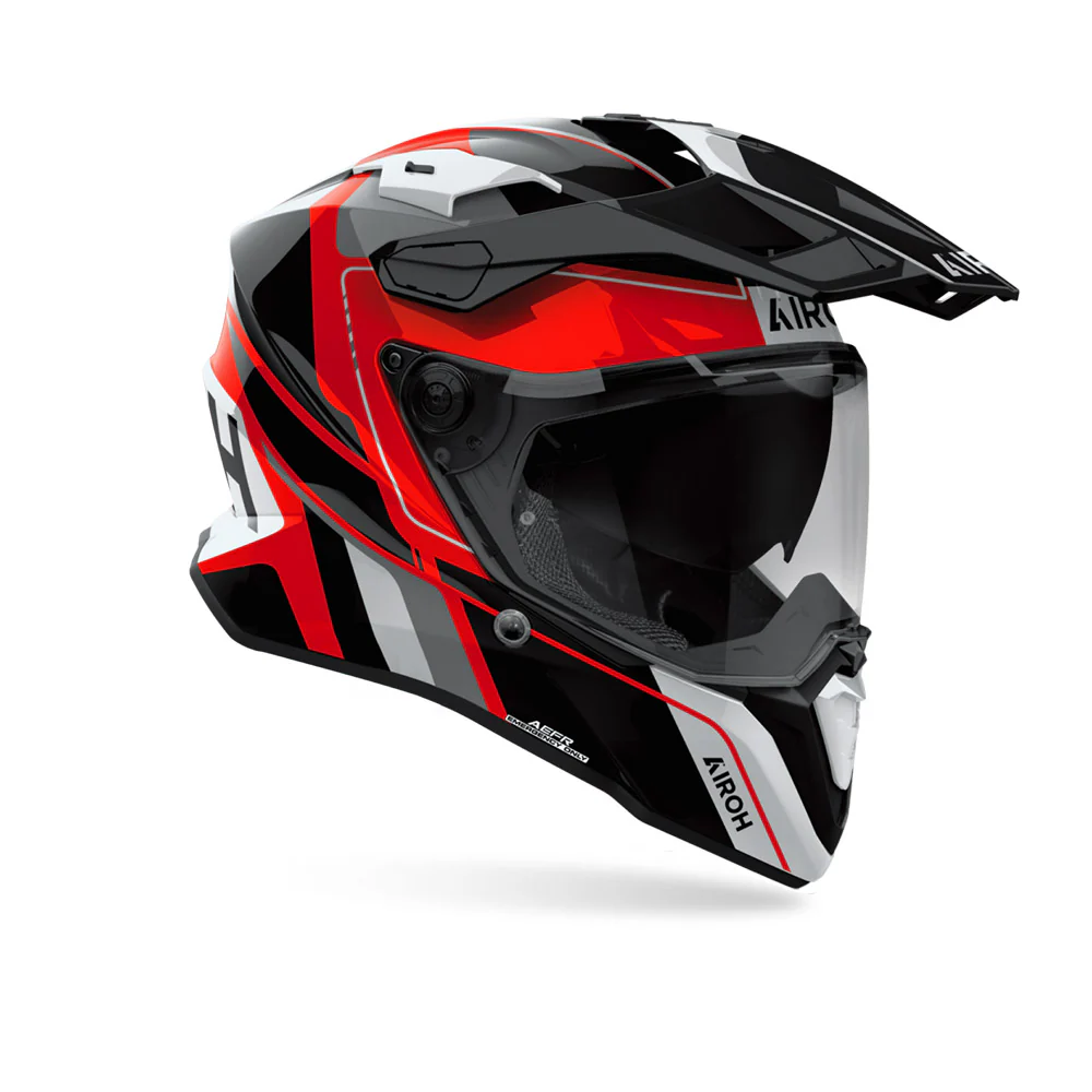 Commander 2 Skip - Motorcycle Riding Helmet (Gloss Red) - Image 2