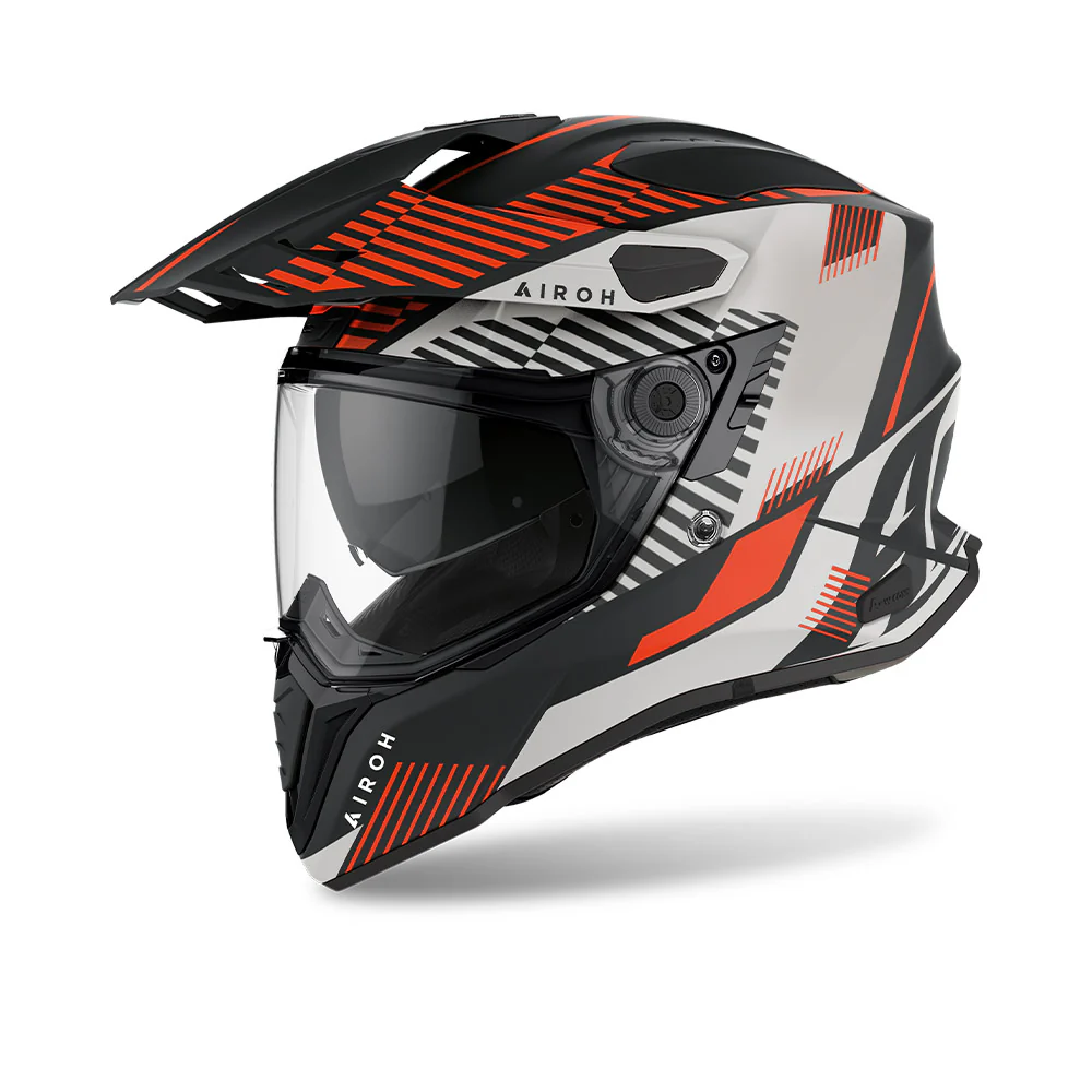Commander Boost - Motorcycle Riding Helmet (Matt Orange)