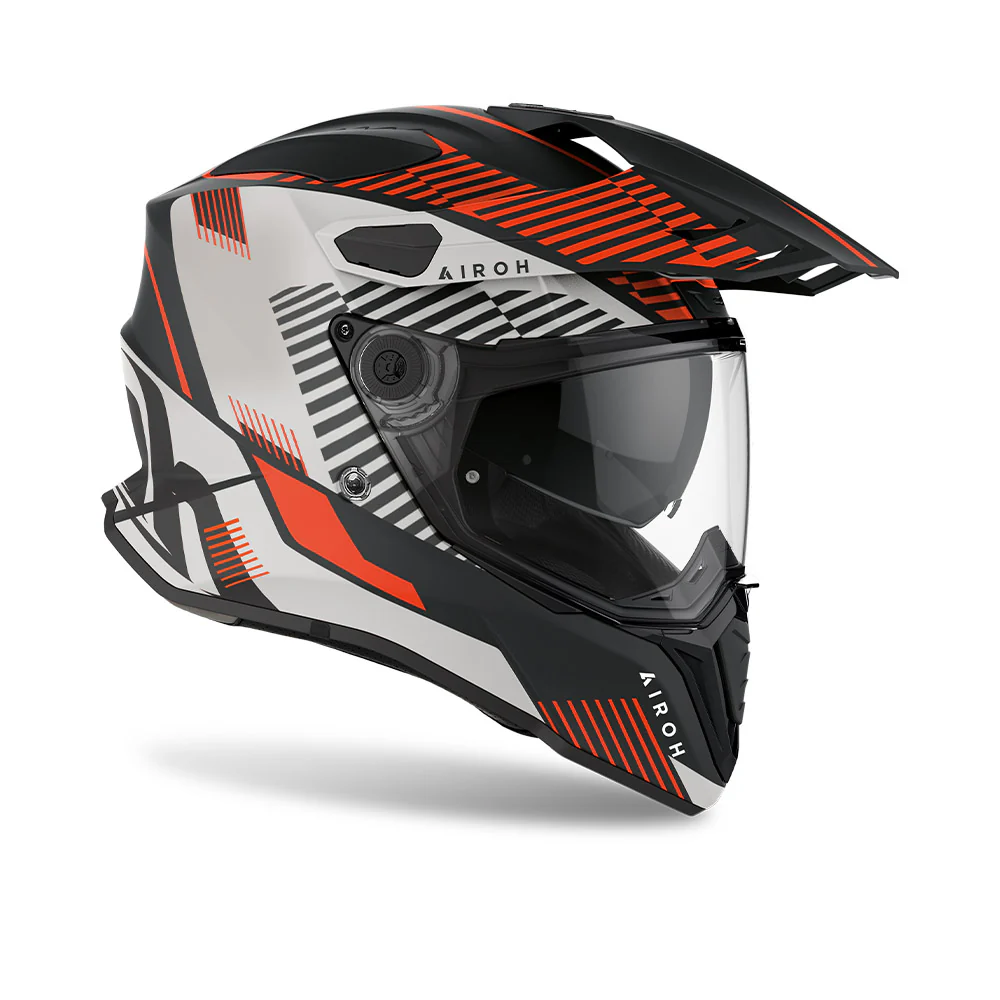 Commander Boost - Motorcycle Riding Helmet (Matt Orange) - Image 2