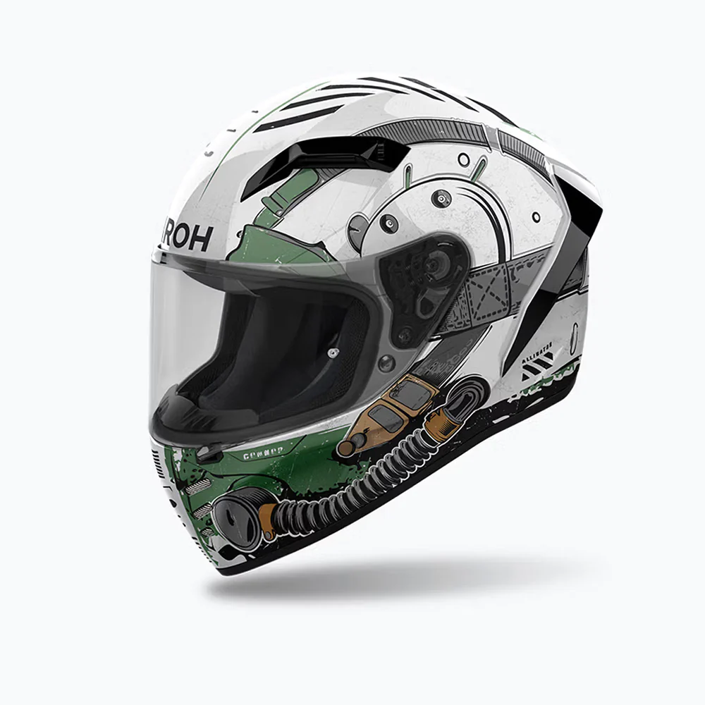 Connor Alligator - Motorcycle Riding Helmet (Gloss)