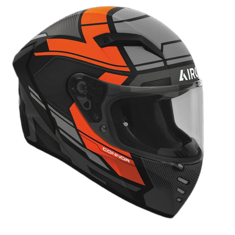 Connor Ego - Motorcycle Riding Helmet (Matt Orange) - Image 2