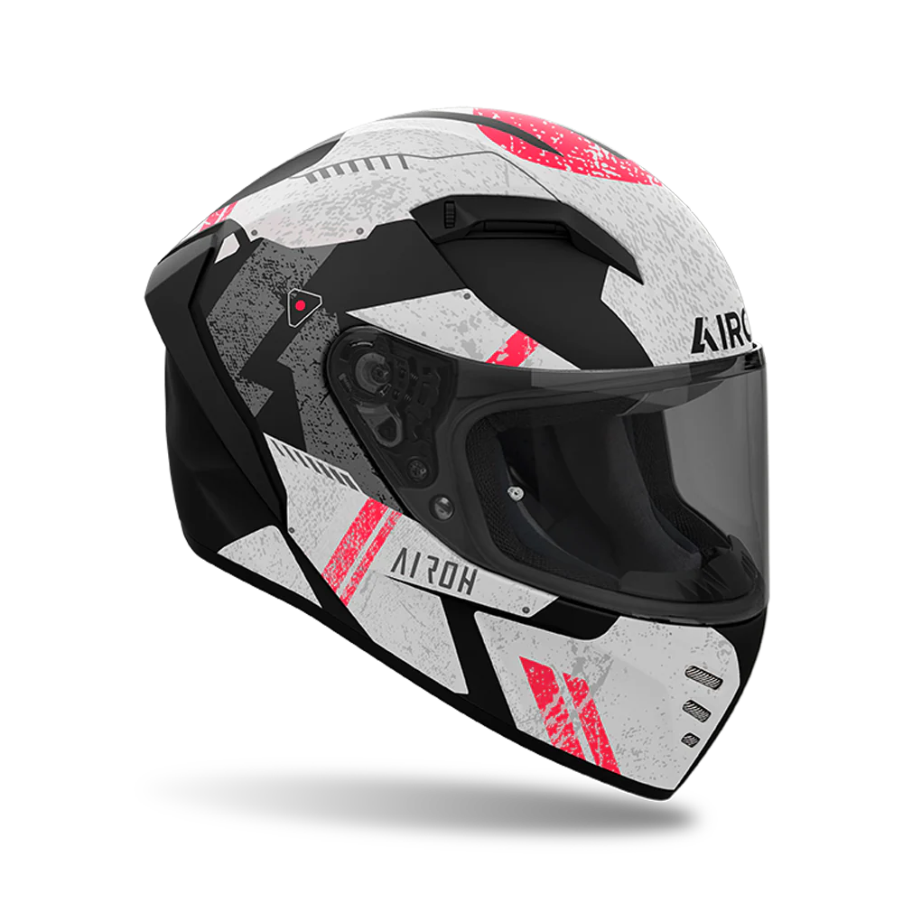 Connor Omega - Motorcycle Riding Helmet (Matt Orange/Grey) - Image 2