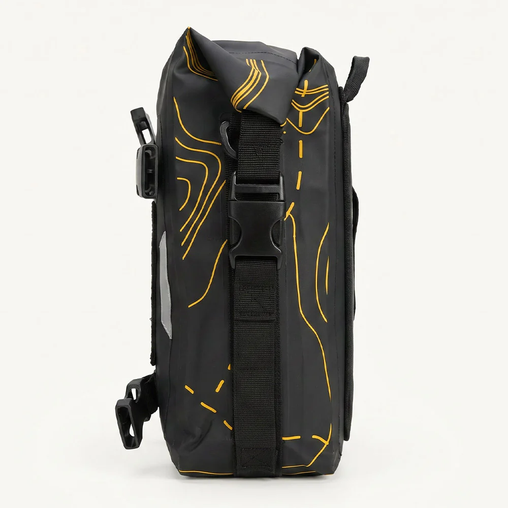 Crash Bar Bag - Water Repellent Motorcycle Luggage 6L (Black) - Image 2