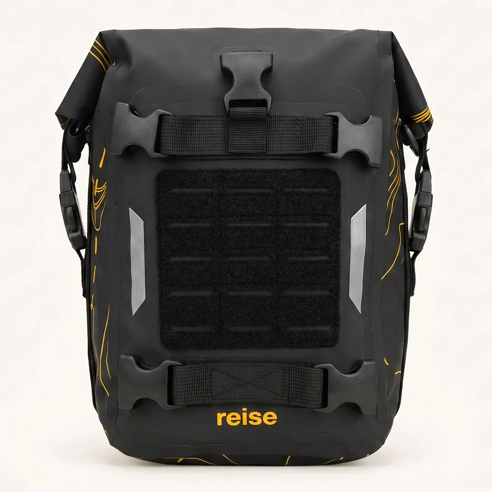 Crash Bar Bag - Water Repellent Motorcycle Luggage 6L (Black) - Image 4