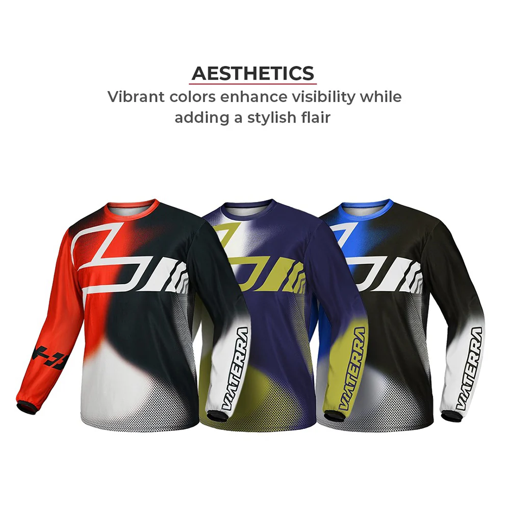 Dirt - Off Road Motorcycle Riding Jersey (Blue) - Image 3
