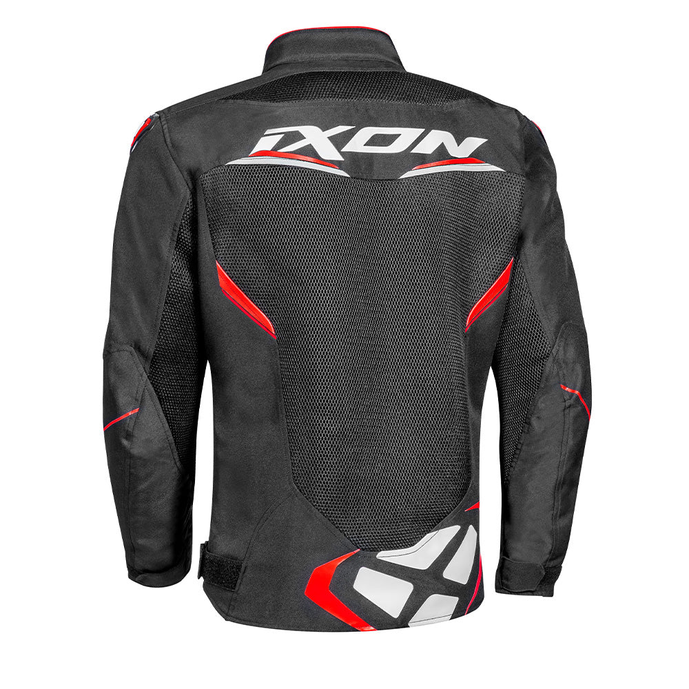Draco - 3D Mesh Sport Touring Jacket (Black/White/Red) - Image 2