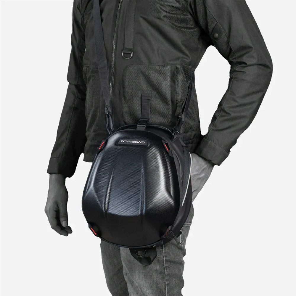 Drift - Hybrid Tank Bag with Rain Cover (Black) - Image 12