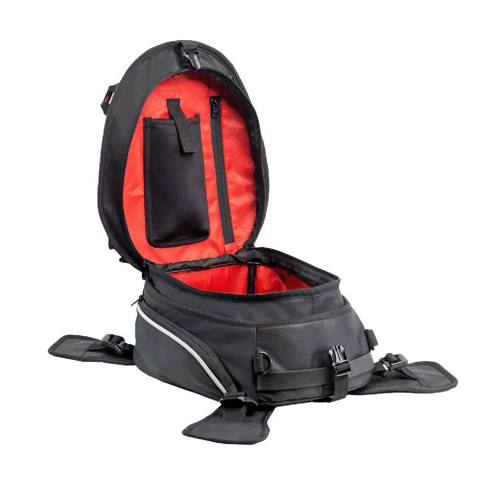 Drift - Hybrid Tank Bag with Rain Cover (Black) - Image 9
