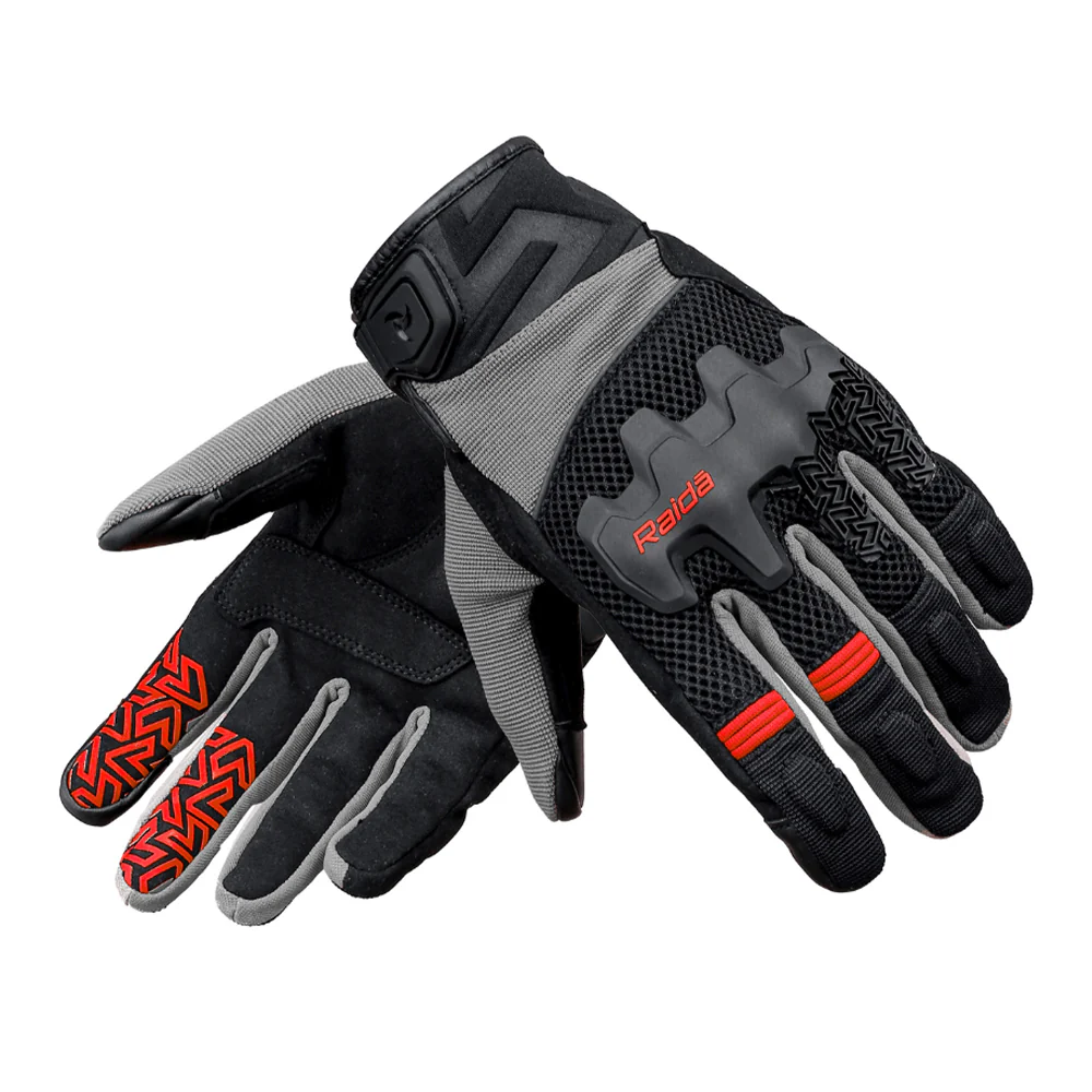 Drift - All Terrain Motorcycle Riding Gloves (Red)