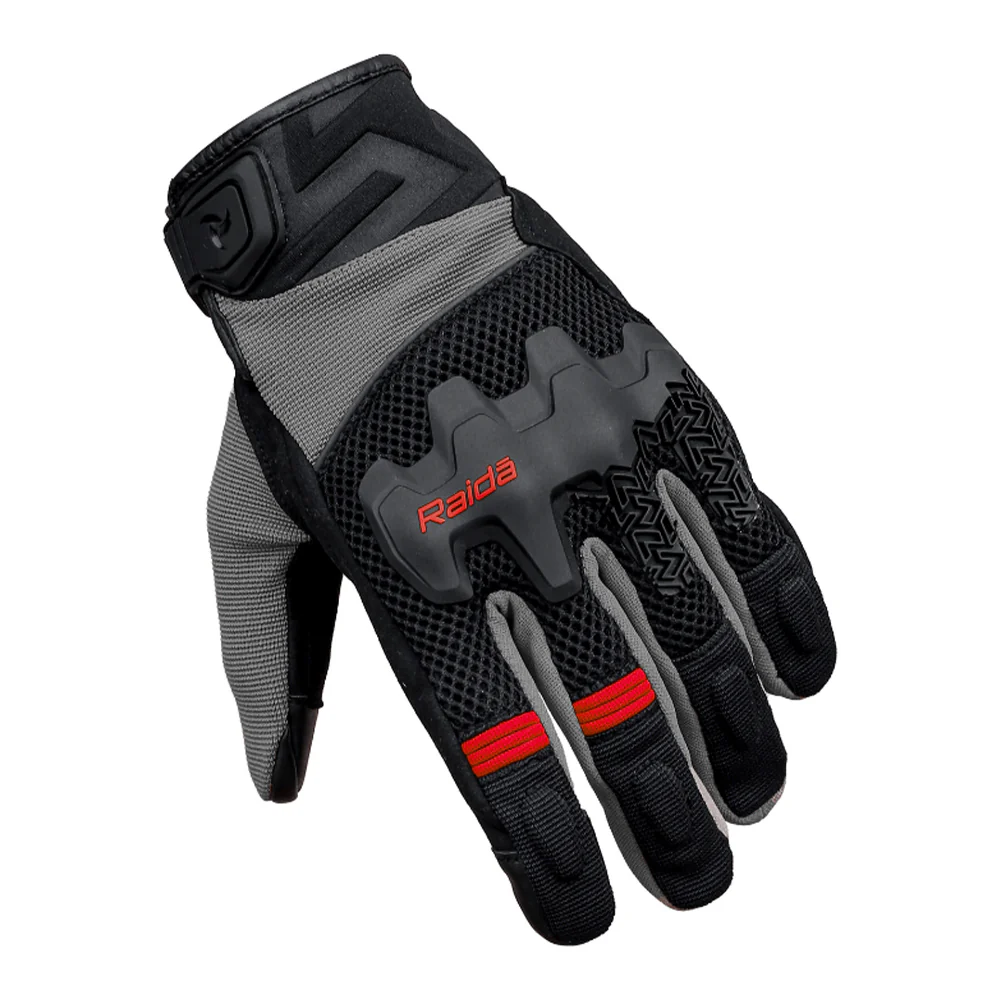 Drift - All Terrain Motorcycle Riding Gloves (Red) - Image 2