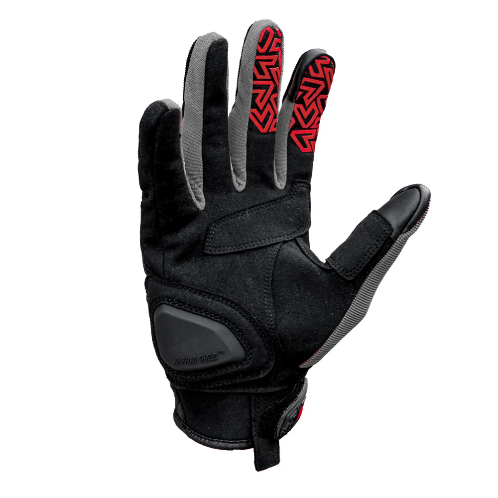 Drift - All Terrain Motorcycle Riding Gloves (Red) - Image 3