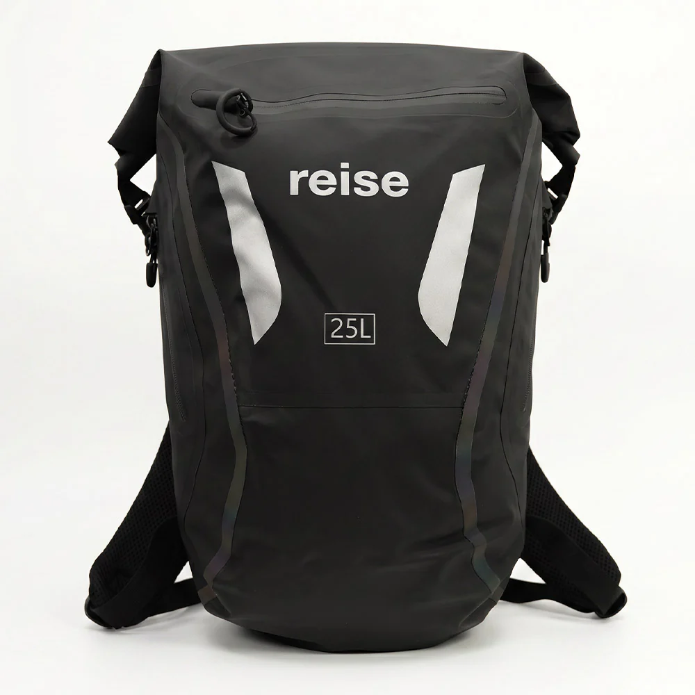 Dry Bagpack - Waterproof Motorcycle Luggage 25L (Black)