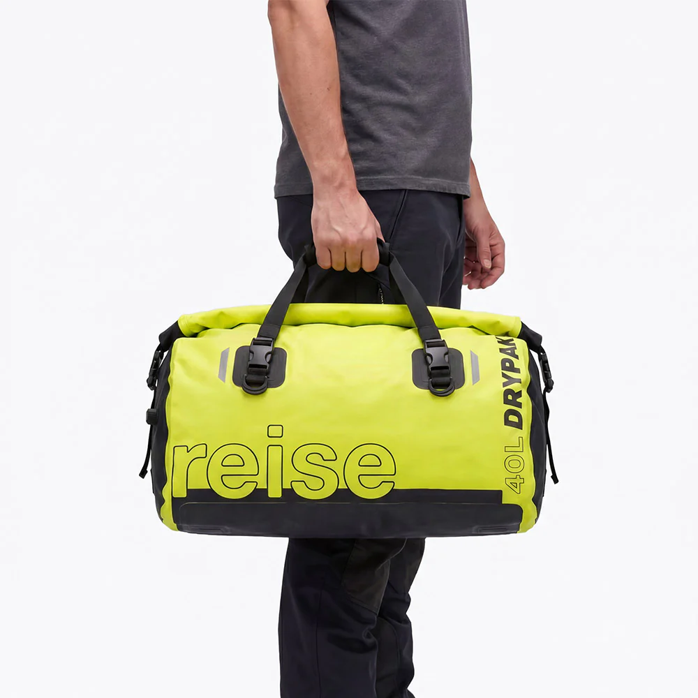 Drypak - Waterproof Motorcycle Tailbag 40L (Fluo Green) - Image 5