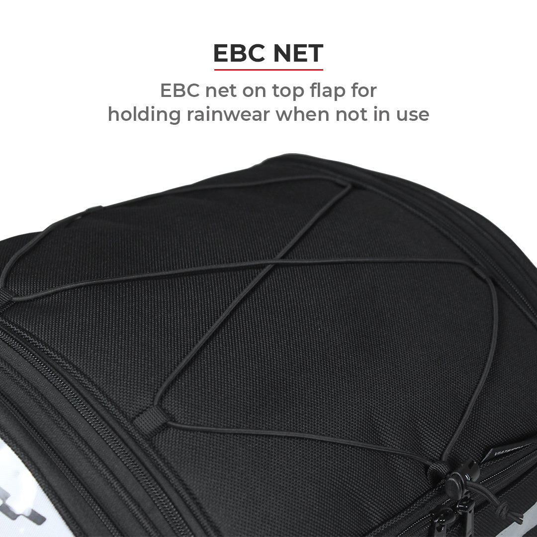 Element - Motorcycle Tailbag with Raincover (Black) - Image 11
