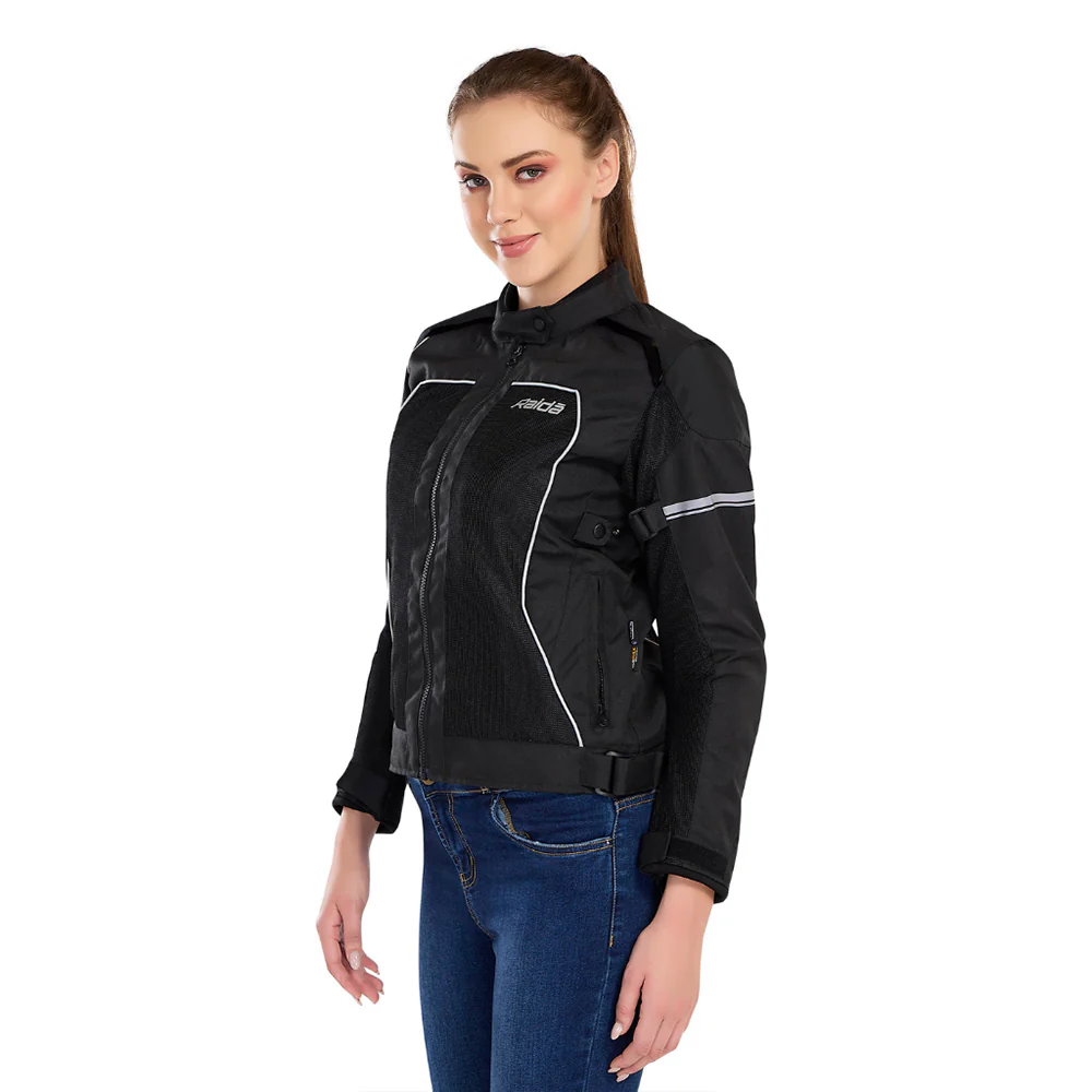Empress - CE Certified Women's Riding Jacket (Black) - Image 6