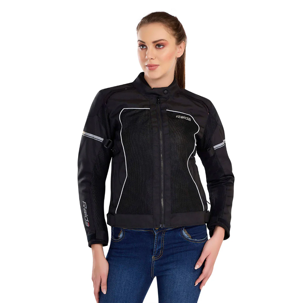 Empress - CE Certified Women's Riding Jacket (Black) - Image 7