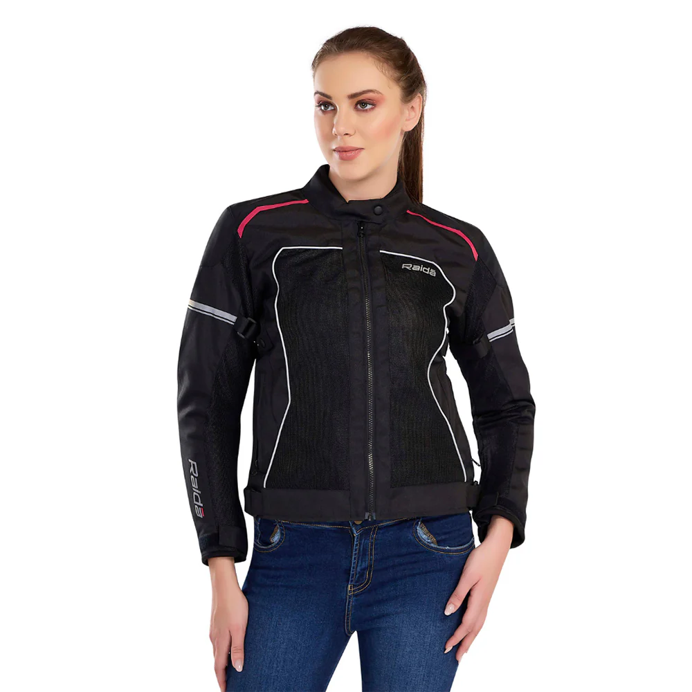 Empress - CE Certified Women's Riding Jacket (Pink) - Image 3