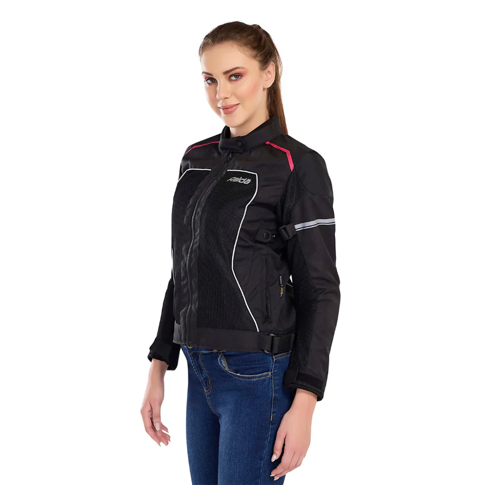 Empress - CE Certified Women's Riding Jacket (Pink) - Image 5