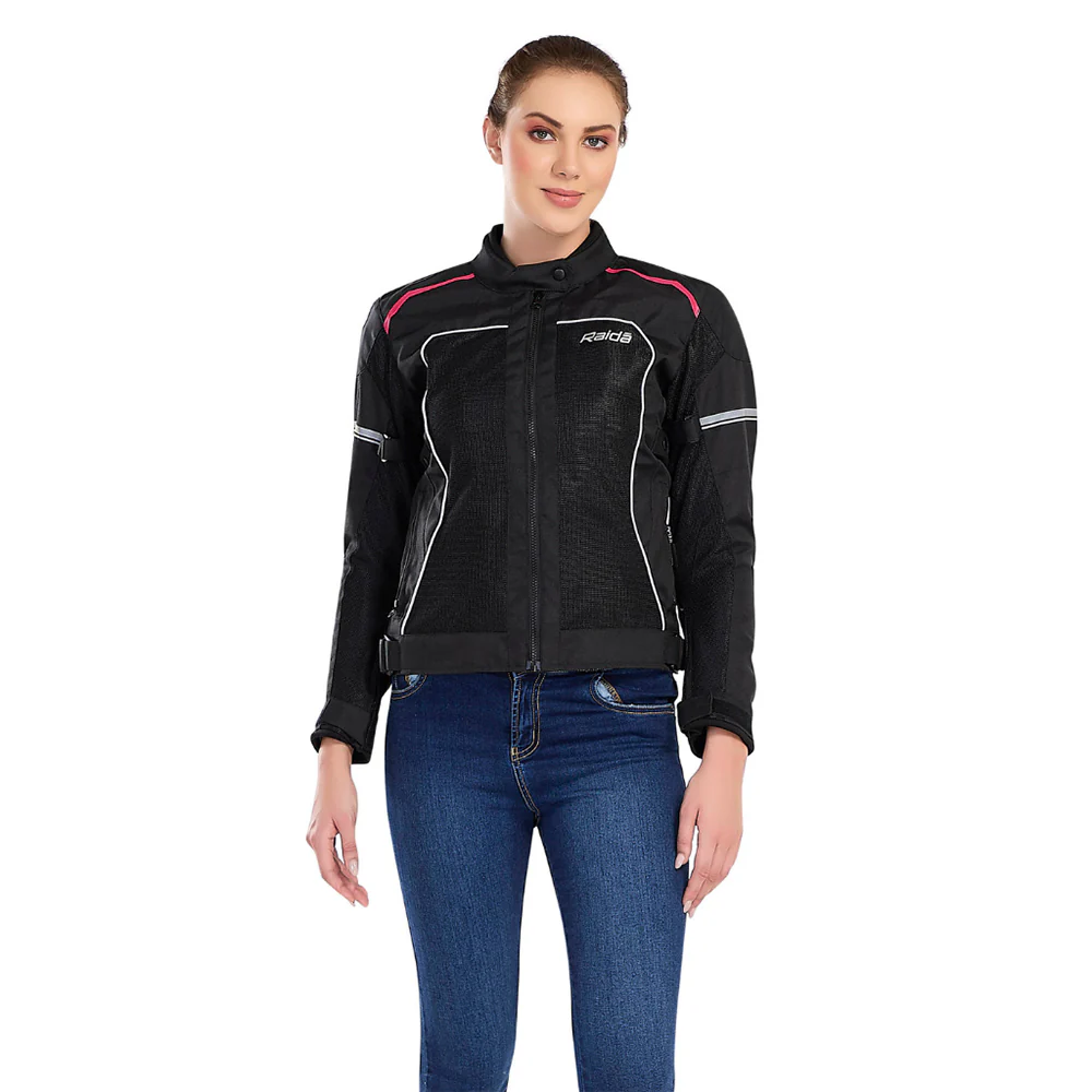 Empress - CE Certified Women's Riding Jacket (Pink) - Image 6
